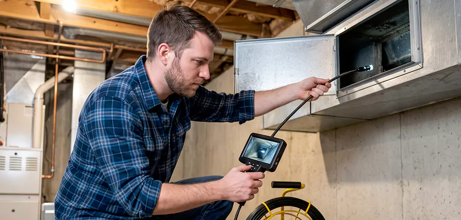 Post-Renovation Duct Inspection in Clifton