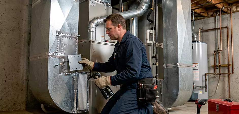 Supply and Return Plenum Repair in Clifton