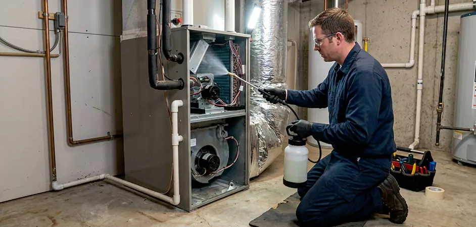 Air Handler Antimicrobial Treatment in Clifton
