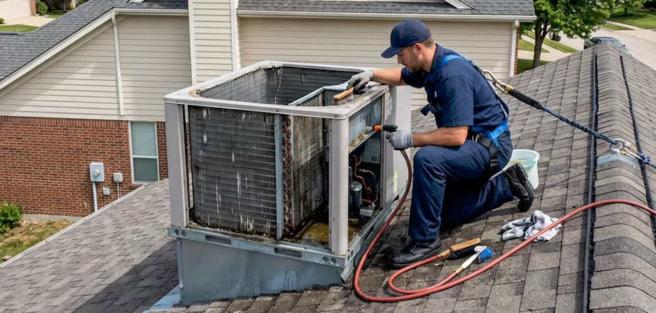 Rooftop Unit Cleaning in Clifton