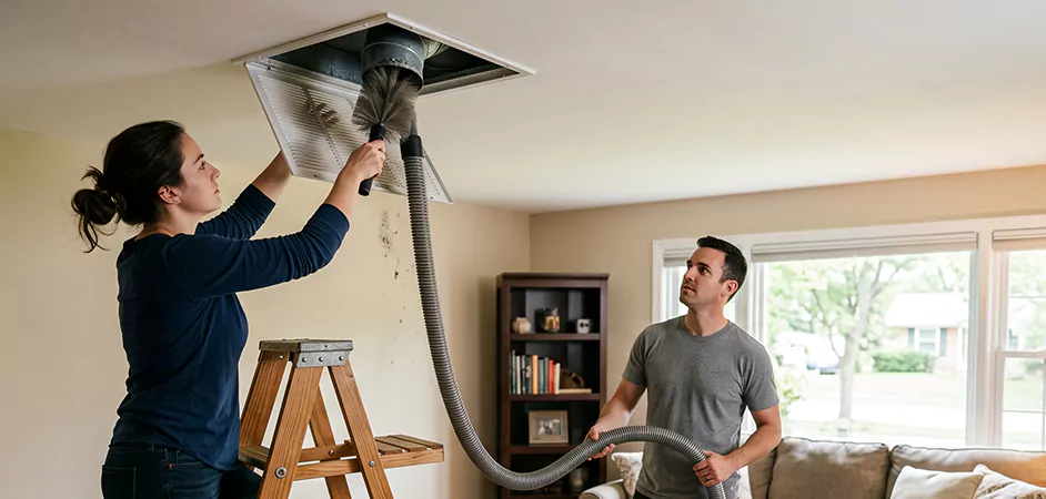 Roof and Wall Exhaust Cap Cleaning in Clifton